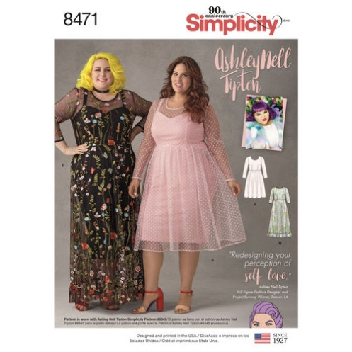 S8471 Damen Kleid, Simplicity